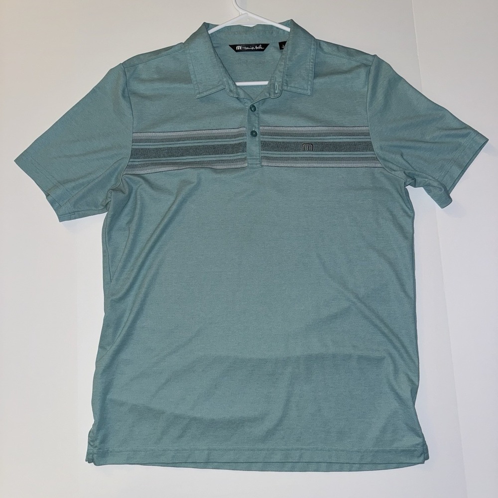 Men's Travis Mathew Polo Shirt Short Sleeve Embroidered Logo Collared